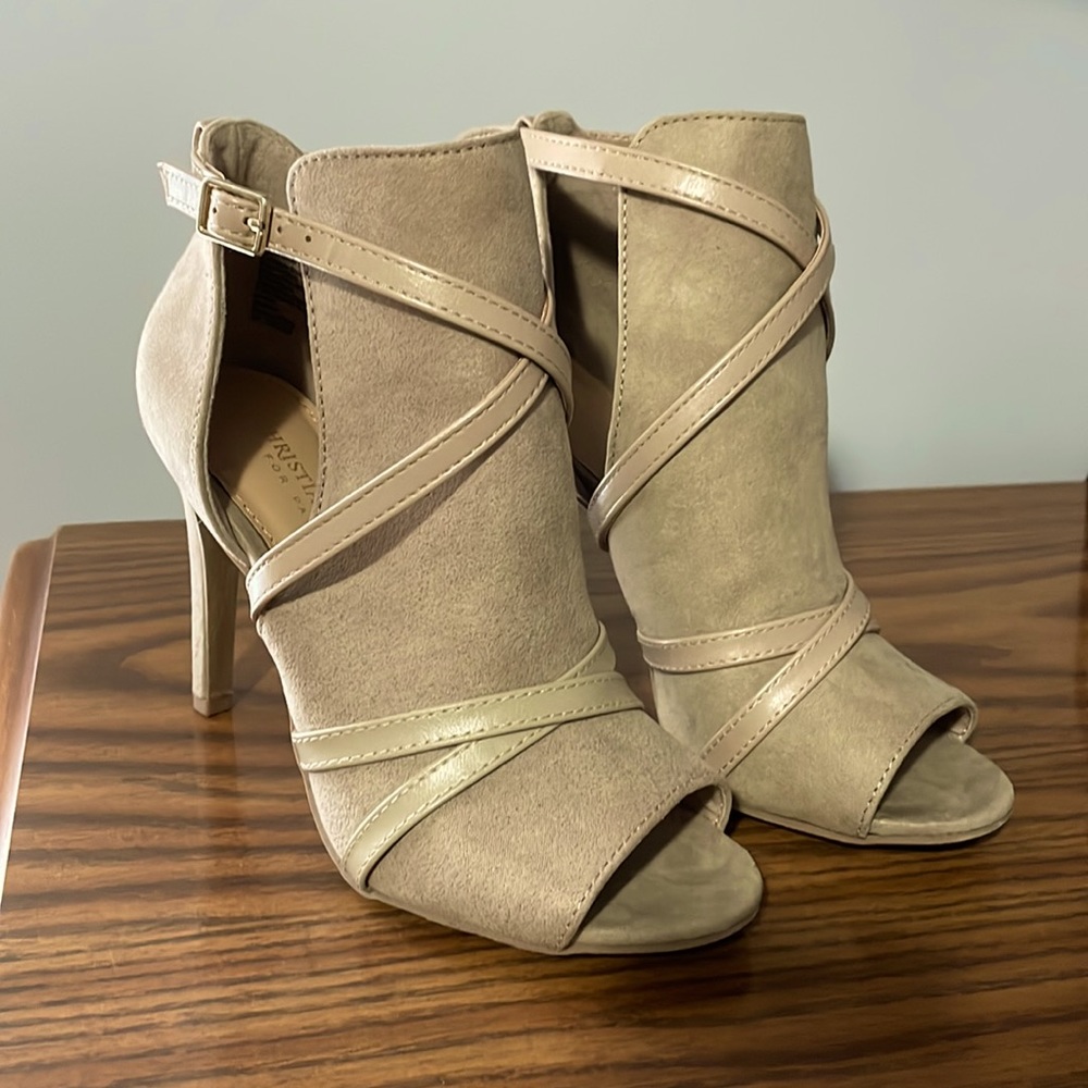 Nude Suede Heels